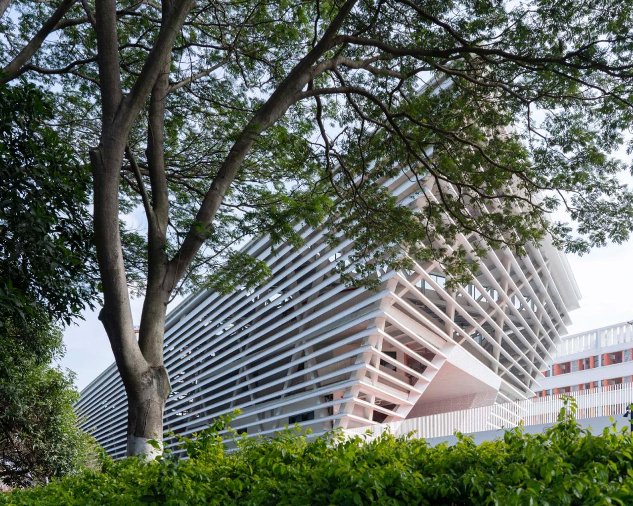 BIM建筑|南海桂城金桂高中 / 竖梁社