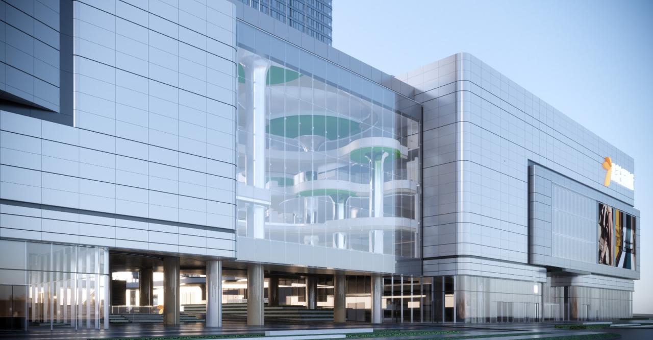 BIM建筑|长沙招商梅溪湖花园城方案首发：【二十四时·森活童行】科技生态有氧MALL / 三益中国