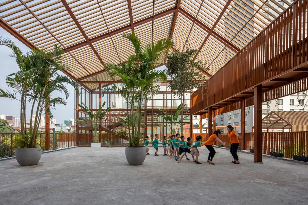 BIM建筑|Dich Vong Hau 幼儿园 / Sunjin Vietnam Joinventure Company