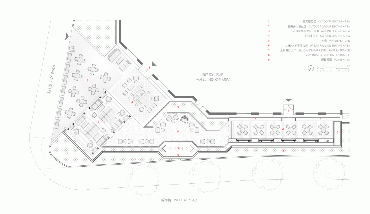 BIM建筑|双亭园：上海素凯泰酒店户外空间改造 / LUKSTUDIO芝作室