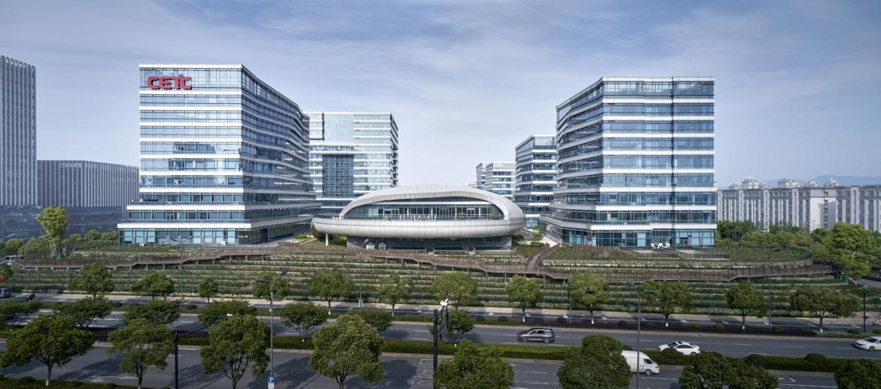 BIM建筑|科创办公：中电海康集团总部 / 中国联合工程有限公司