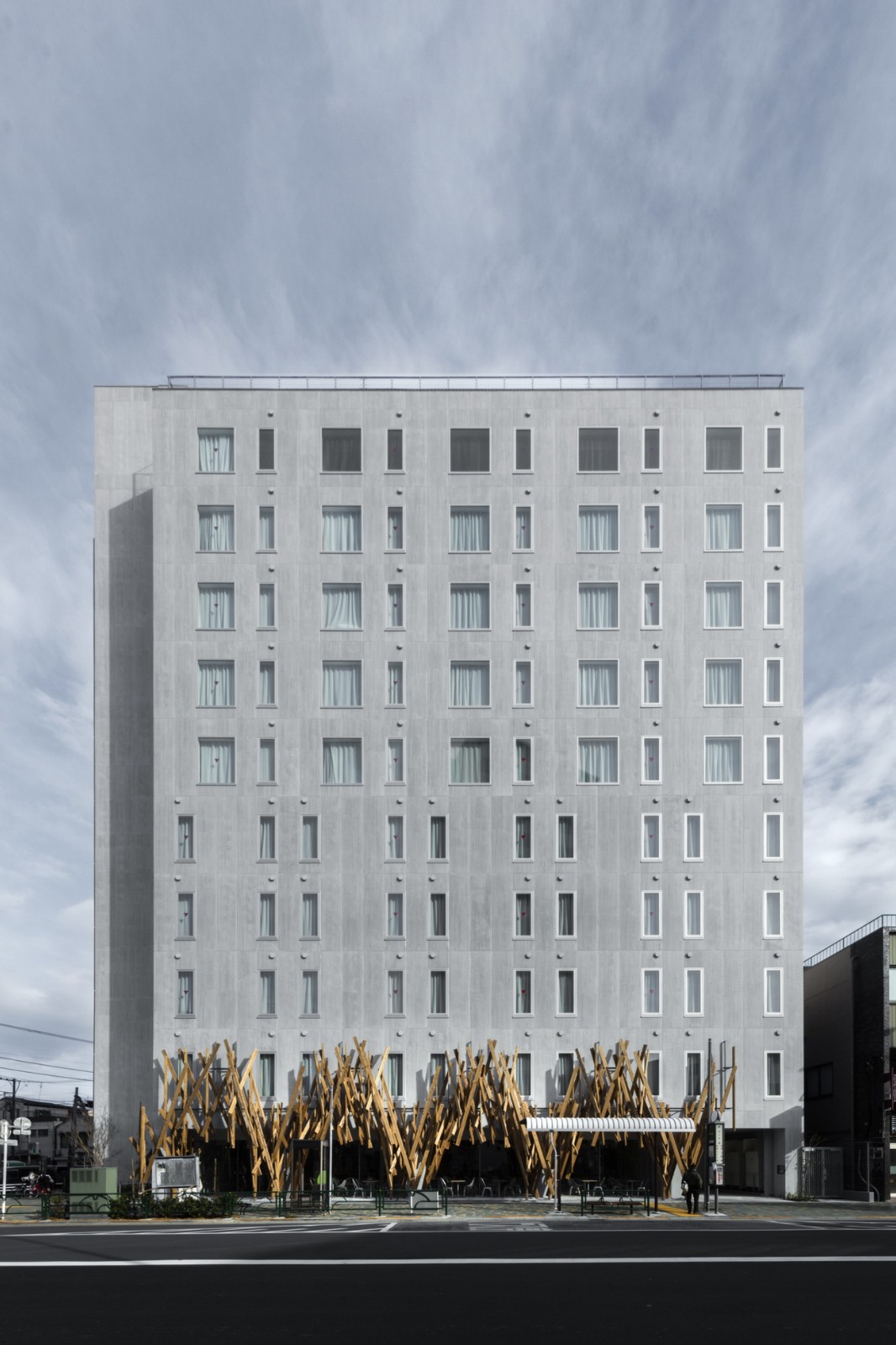 BIM建筑|ONE@东京酒店 / 隈研吾建筑都市设计事务所