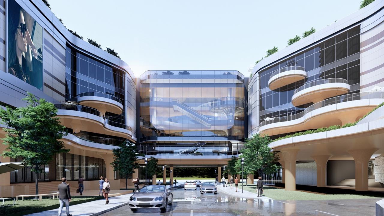 BIM建筑|长沙招商梅溪湖花园城方案首发：【二十四时·森活童行】科技生态有氧MALL / 三益中国