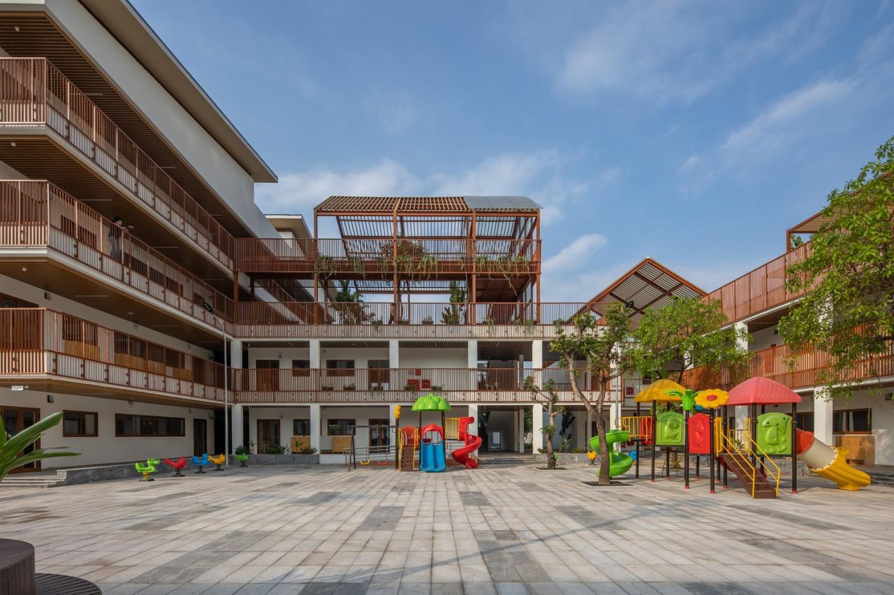 BIM建筑|Dich Vong Hau 幼儿园 / Sunjin Vietnam Joinventure Company