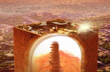 BIM建筑|沙特新脑洞：立方大楼，内有穹顶高塔-BIM建筑网