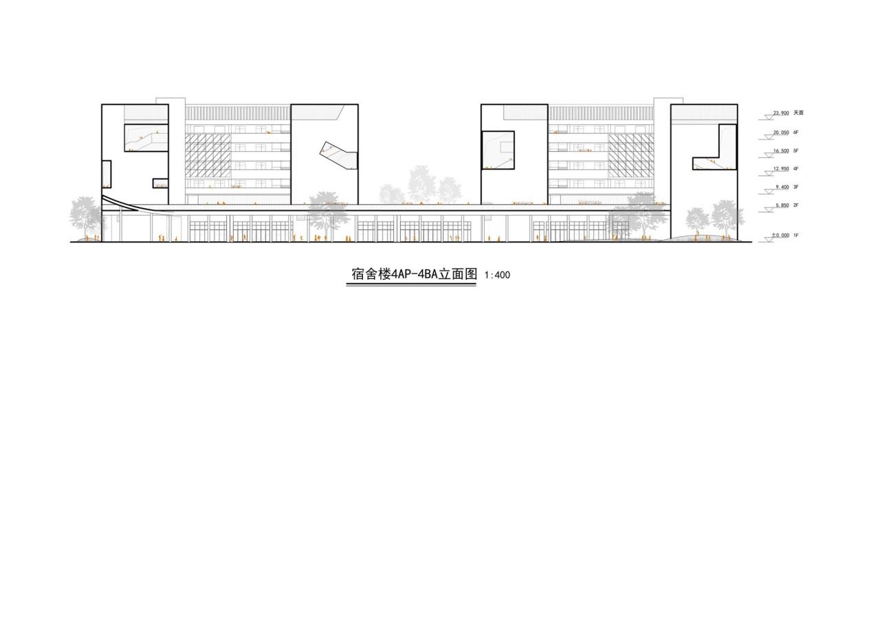 BIM建筑|南海桂城金桂高中 / 竖梁社