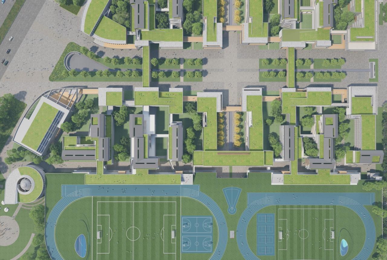 BIM建筑|湾区重点学校方案设计：佛山一中顺德学校 / AG汇创