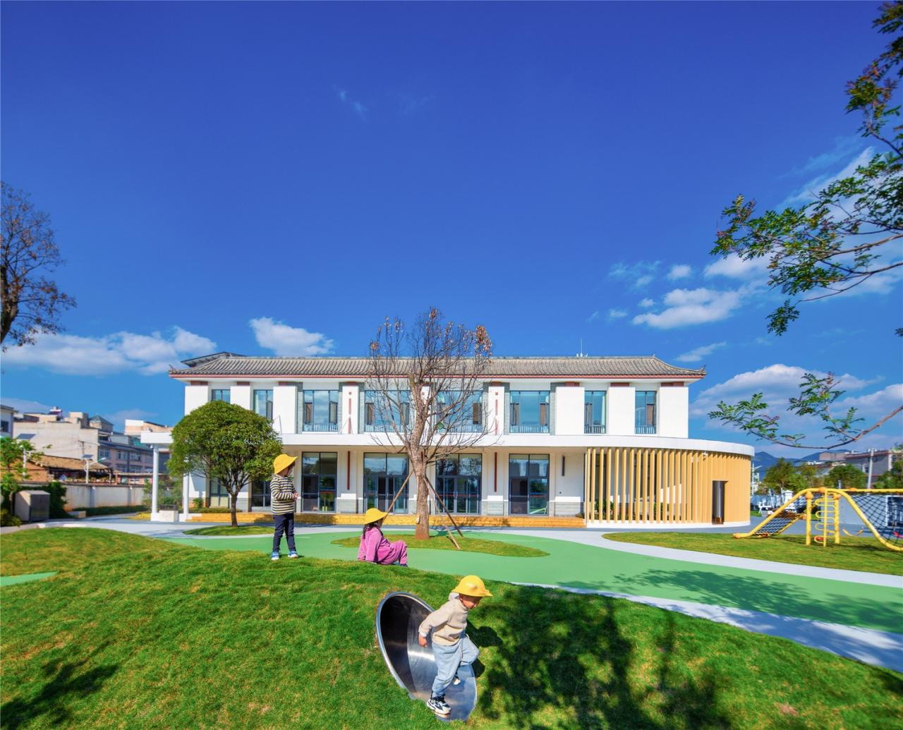 BIM建筑|校园更新之“藏宝盒”重生记：云南玉溪悦畔田园幼儿园 / 上海思序建筑规划设计有限公司