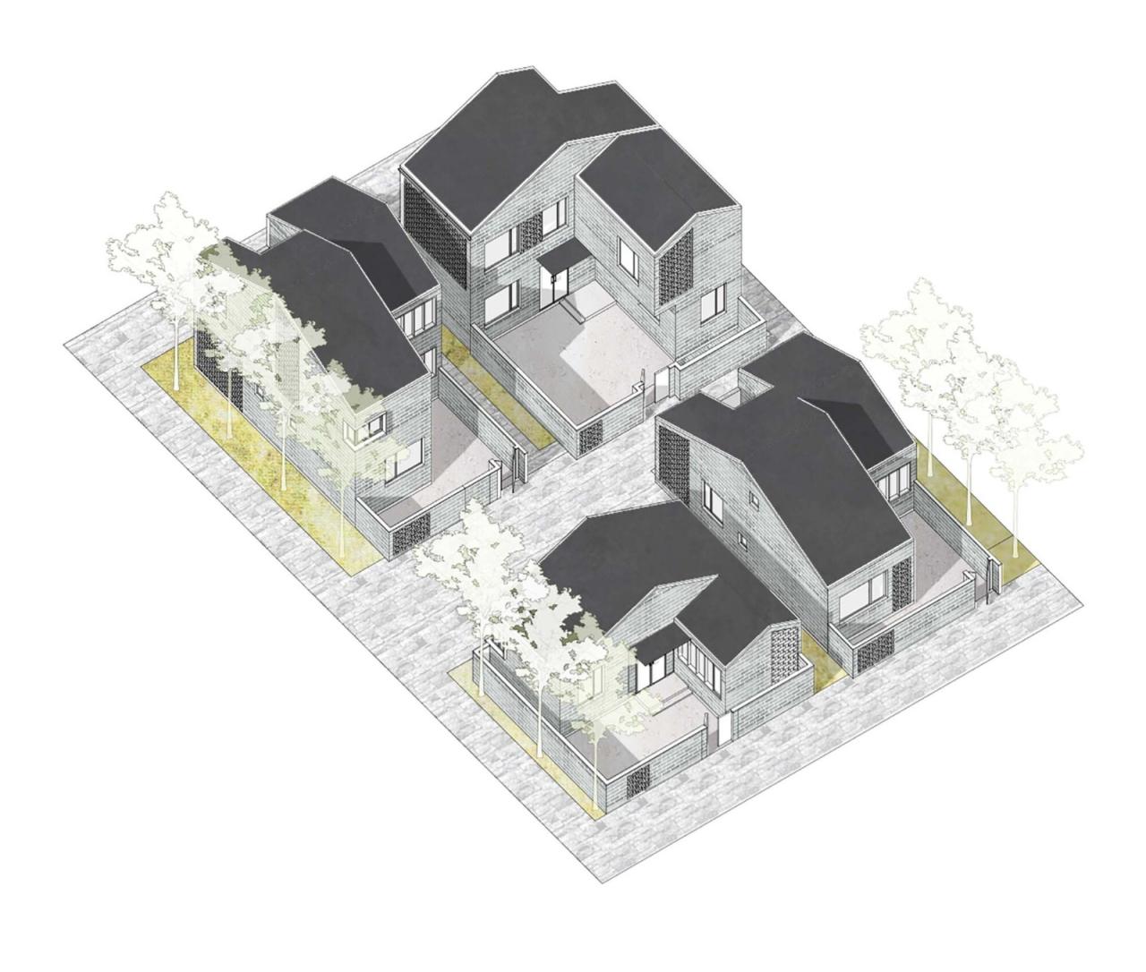 BIM建筑|阜宁县益林镇穆沟村新型社区 / 南大设计院周凌工作室