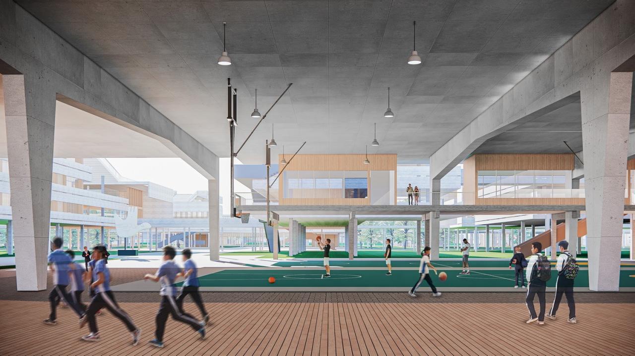 BIM建筑|湾区重点学校方案设计：佛山一中顺德学校 / AG汇创