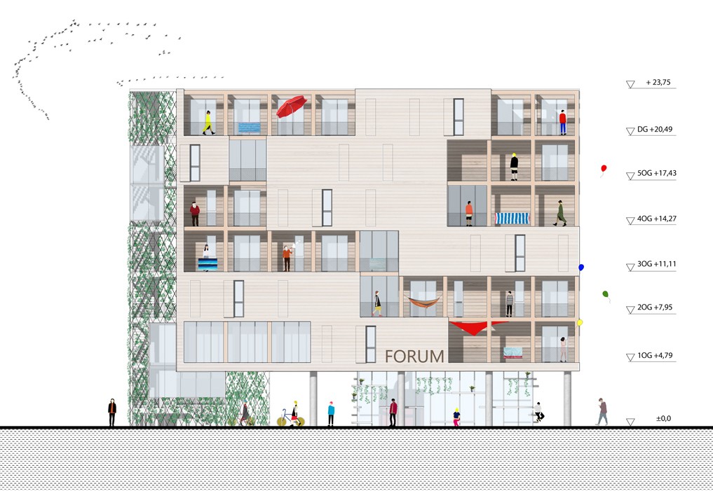 BIM建筑|滨湖论坛公寓 / heri&salli