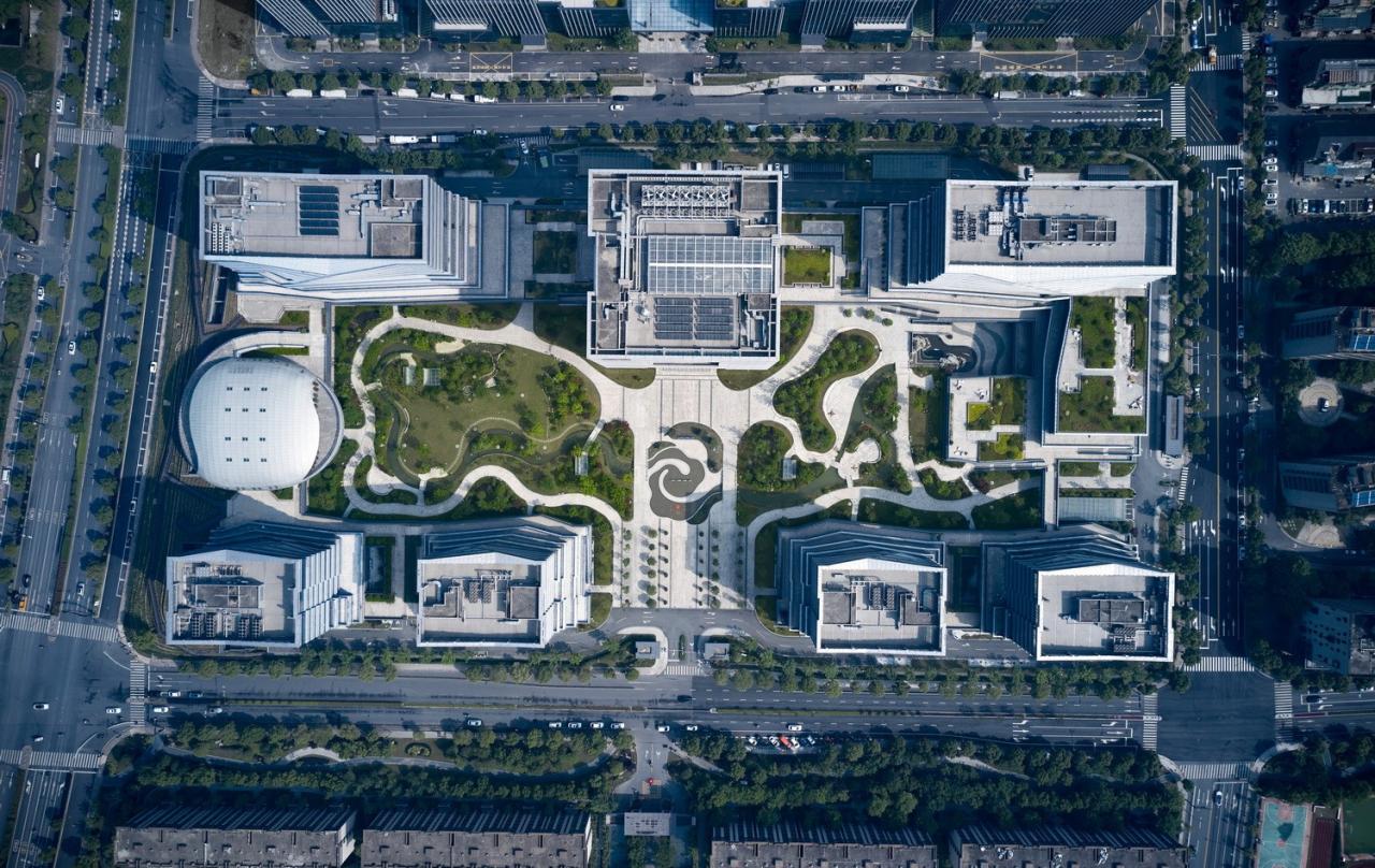 BIM建筑|科创办公：中电海康集团总部 / 中国联合工程有限公司