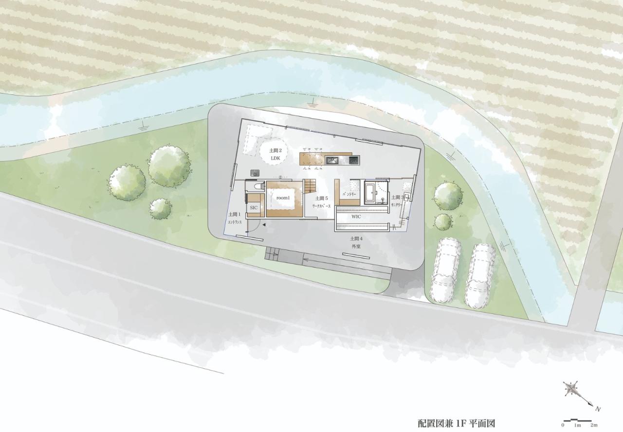 BIM建筑|海原镇的地板和屋顶 / SAI建筑工作室
