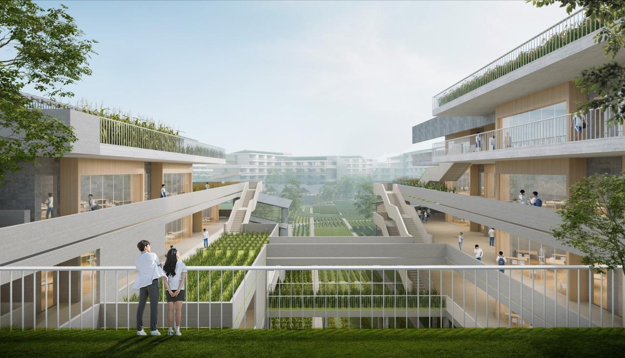 BIM建筑|湾区重点学校方案设计：佛山一中顺德学校 / AG汇创