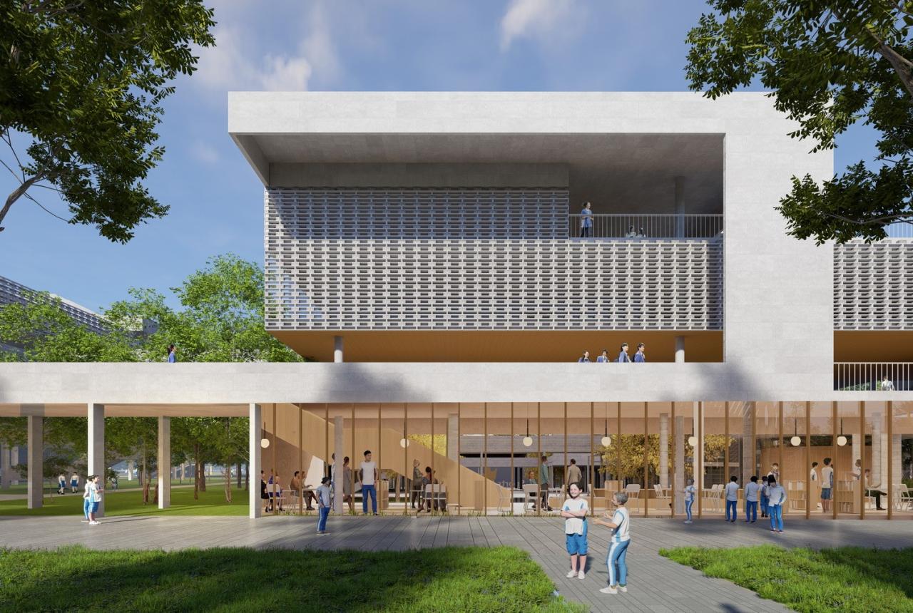 BIM建筑|湾区重点学校方案设计：佛山一中顺德学校 / AG汇创