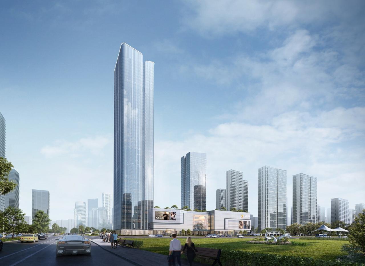 BIM建筑|长沙招商梅溪湖花园城方案首发：【二十四时·森活童行】科技生态有氧MALL / 三益中国