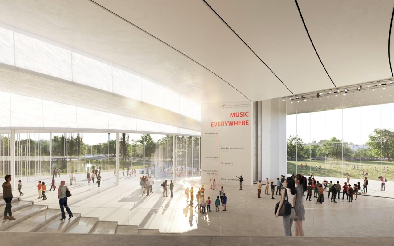 BIM建筑|塞尔维亚爱乐音乐厅 / AL_A 联合体