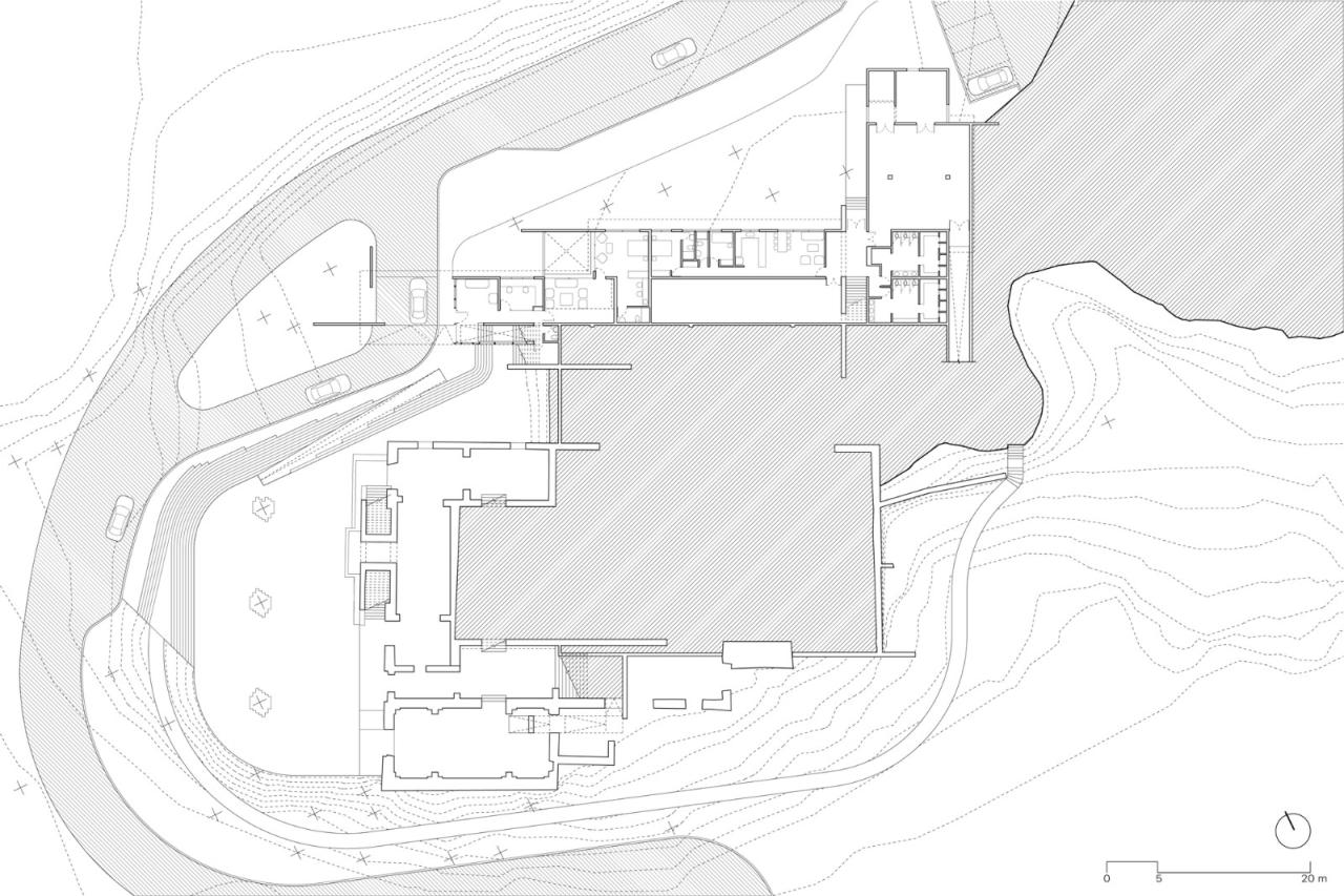 BIM建筑|城墙之中的活动中心 / Triangular