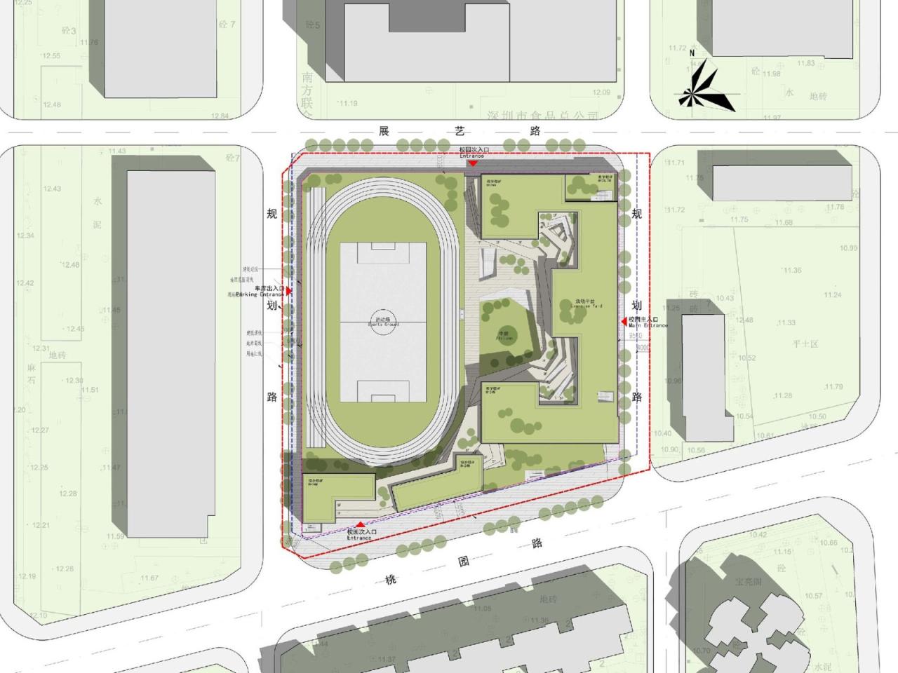 BIM建筑|桃园小学 / 立方建筑设计