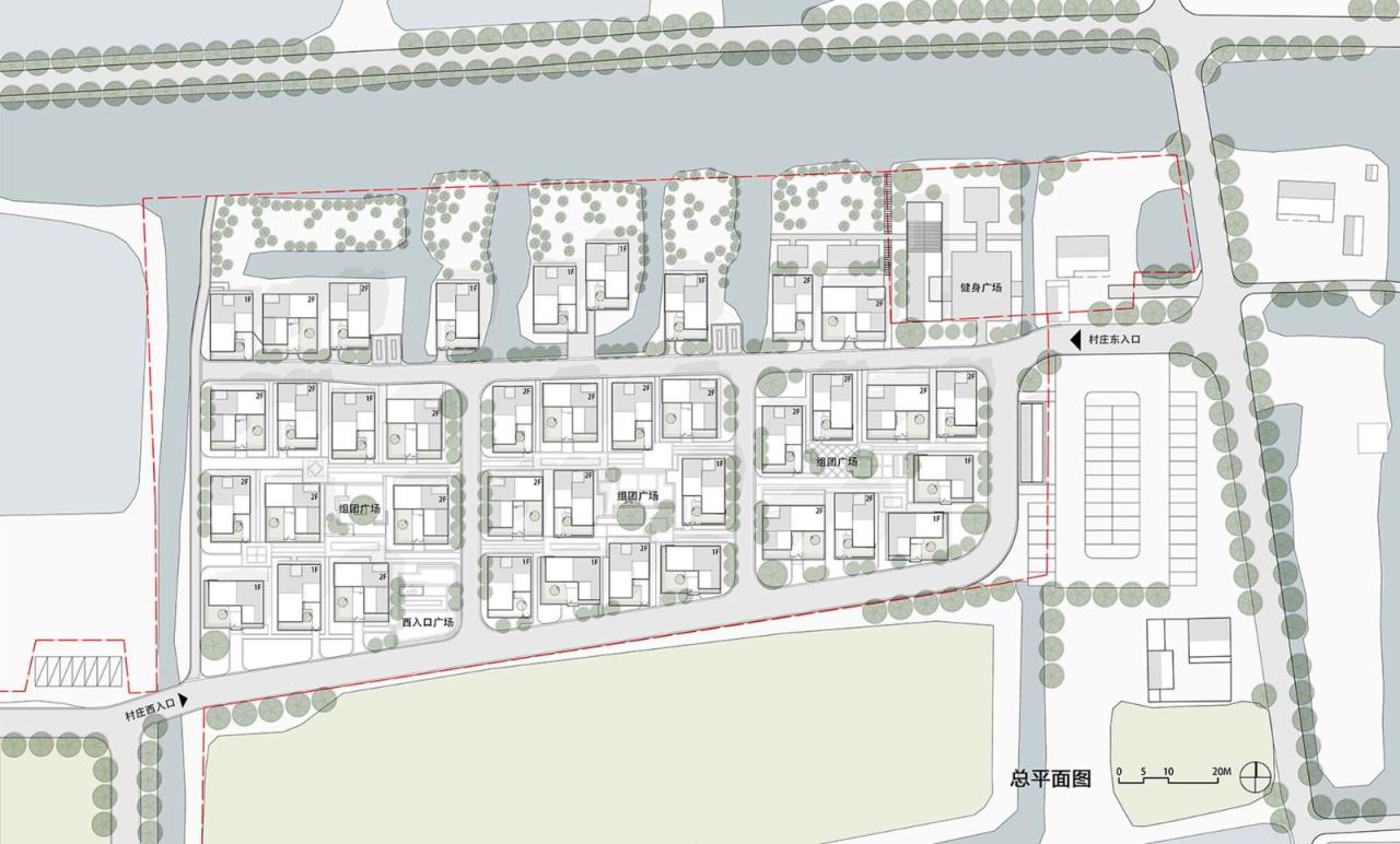 BIM建筑|阜宁县益林镇穆沟村新型社区 / 南大设计院周凌工作室