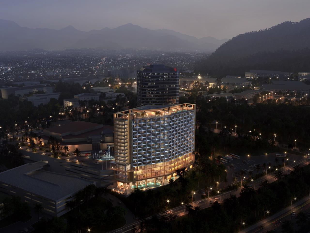 BIM建筑|洛杉矶环球影城希尔顿酒店扩建 / 朱培栋-line+建筑事务所