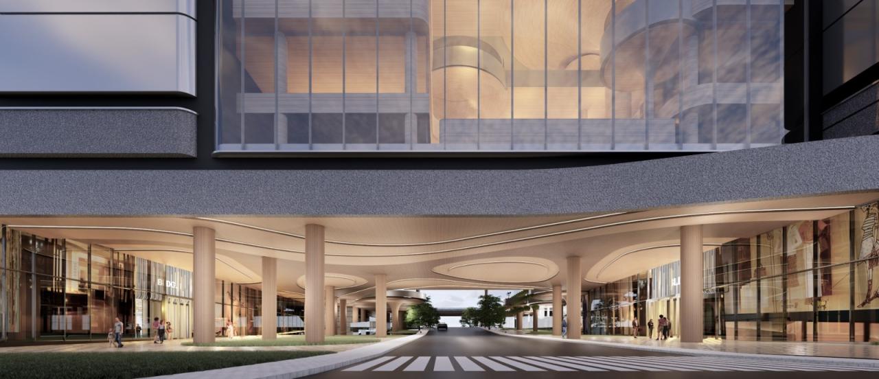 BIM建筑|长沙招商梅溪湖花园城方案首发：【二十四时·森活童行】科技生态有氧MALL / 三益中国