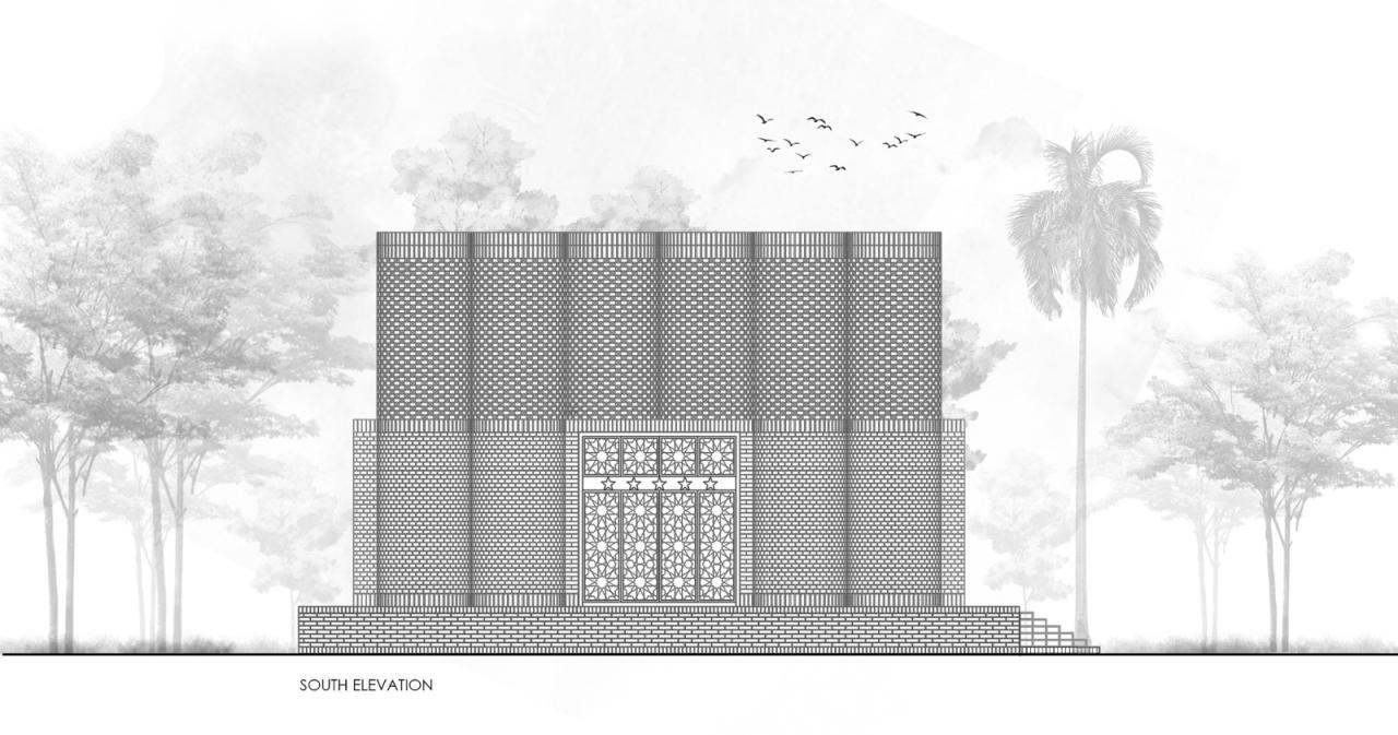 BIM建筑| 陵墓纪念堂，混凝土圆柱‘滴落’ / Sthapotik