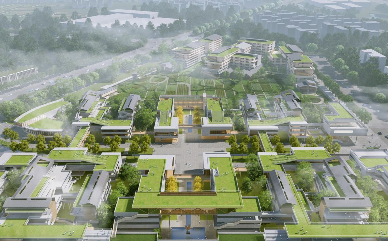 BIM建筑|湾区重点学校方案设计：佛山一中顺德学校 / AG汇创