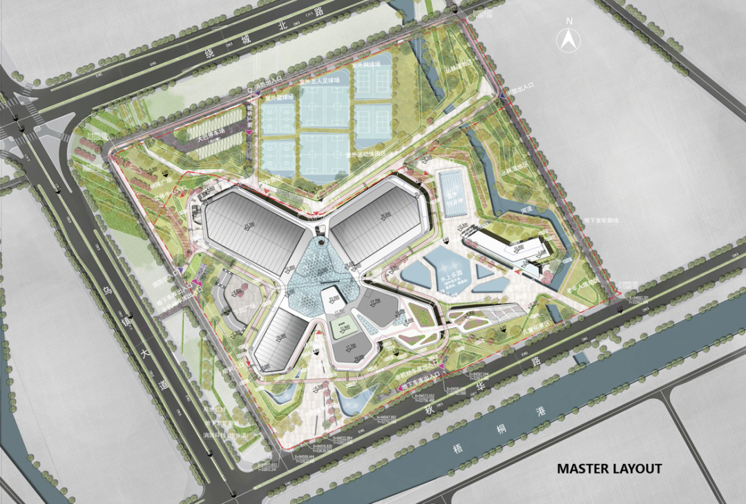 BIM建筑|体育运动催化城市生活：桐乡市全民健身中心暨李宁体育园 / PTD柏涛设计