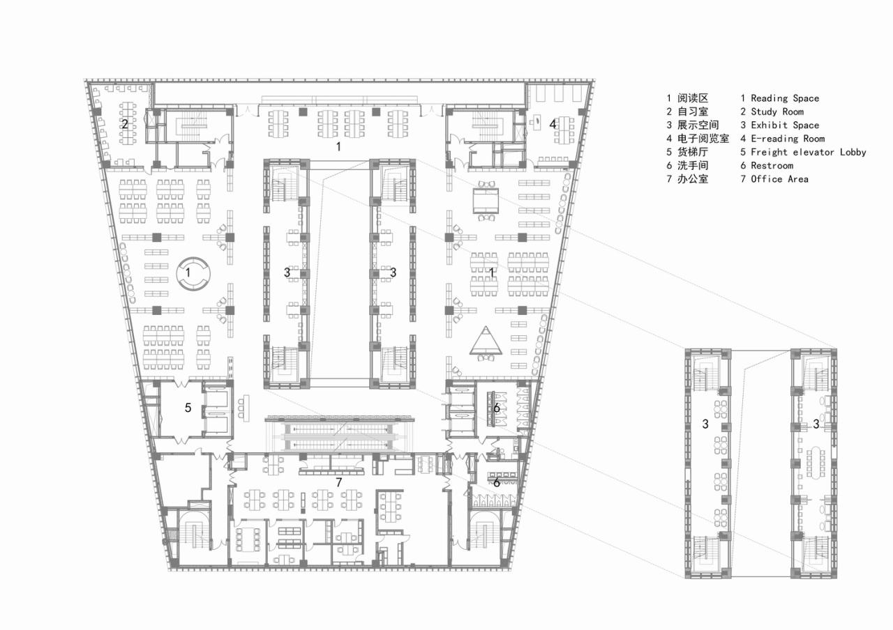 BIM建筑|徐家汇书院是魔法 / Wutopia lab