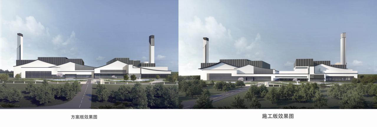 BIM建筑|锡东生活垃圾焚烧发电厂外立面改造 / 广州华科工程技术有限公司