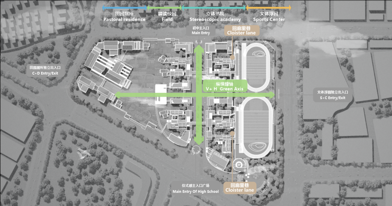 BIM建筑|湾区重点学校方案设计：佛山一中顺德学校 / AG汇创