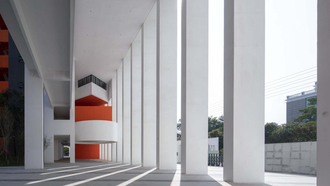 BIM建筑|南海桂城金桂高中 / 竖梁社