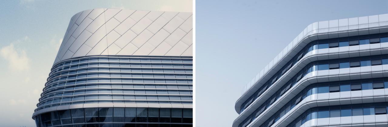 BIM建筑|自由 动感 科技：株洲汽博园交易中心一体化设计探讨 / 罗劲工作室