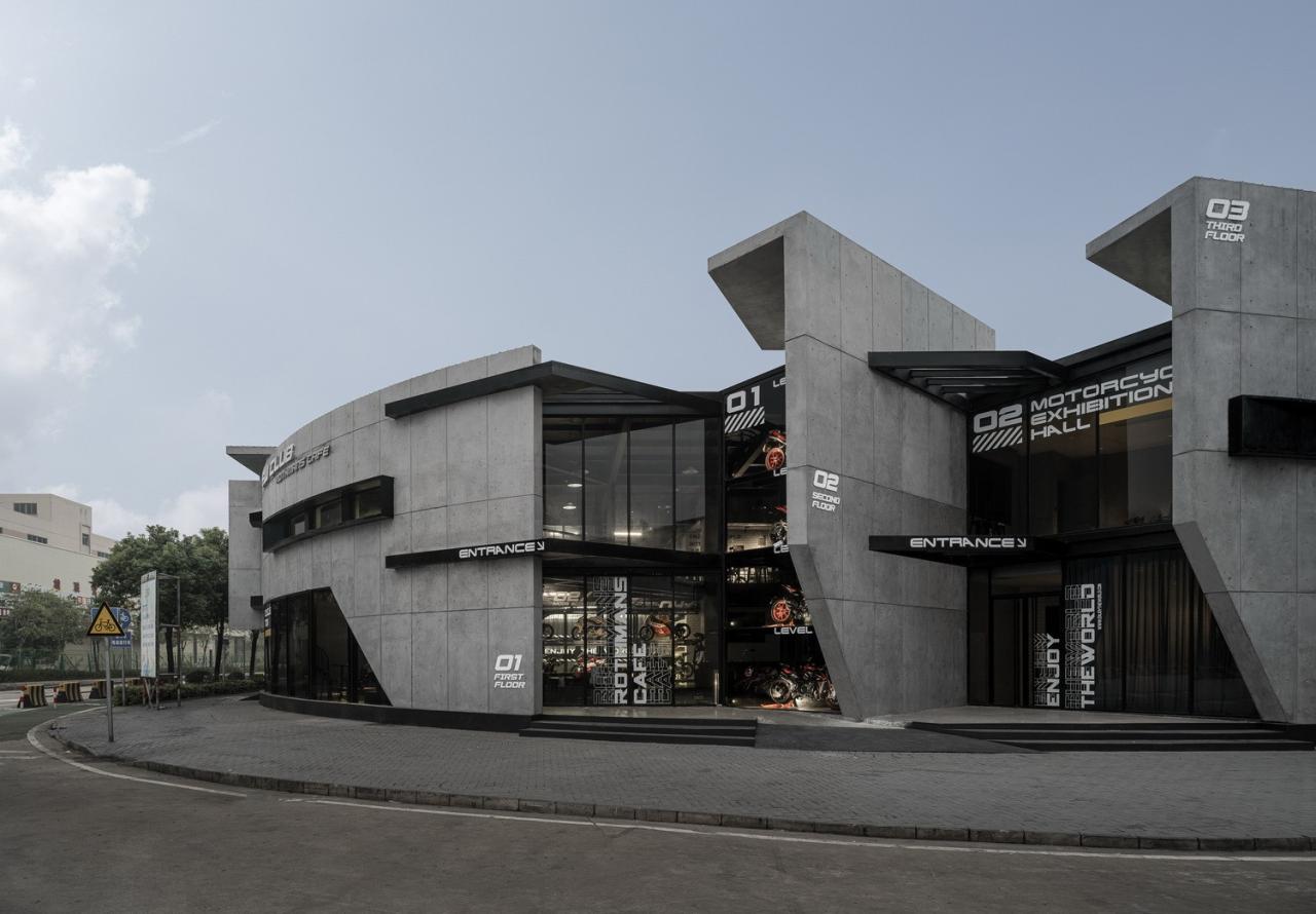 BIM建筑|机器与隐喻的诗学：顺德EW机车展厅 / SN-A超然建筑