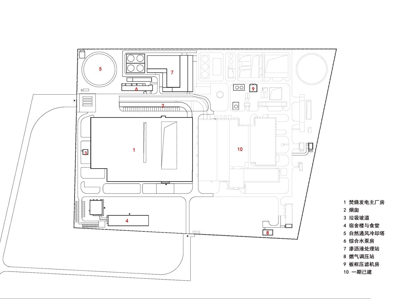 BIM建筑|锡东生活垃圾焚烧发电厂外立面改造 / 广州华科工程技术有限公司