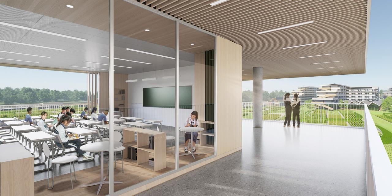 BIM建筑|湾区重点学校方案设计：佛山一中顺德学校 / AG汇创