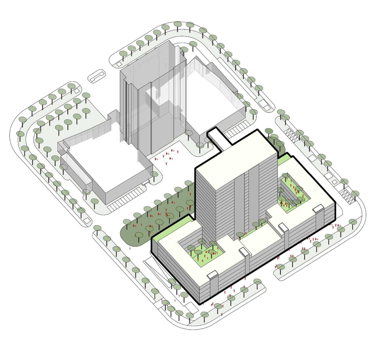 BIM建筑|龙城中轴华彩篇章·龙锦大厦 / 简和建筑