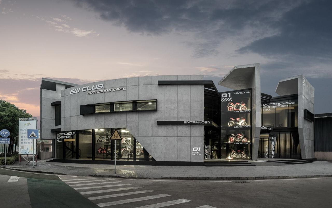 BIM建筑|机器与隐喻的诗学：顺德EW机车展厅 / SN-A超然建筑