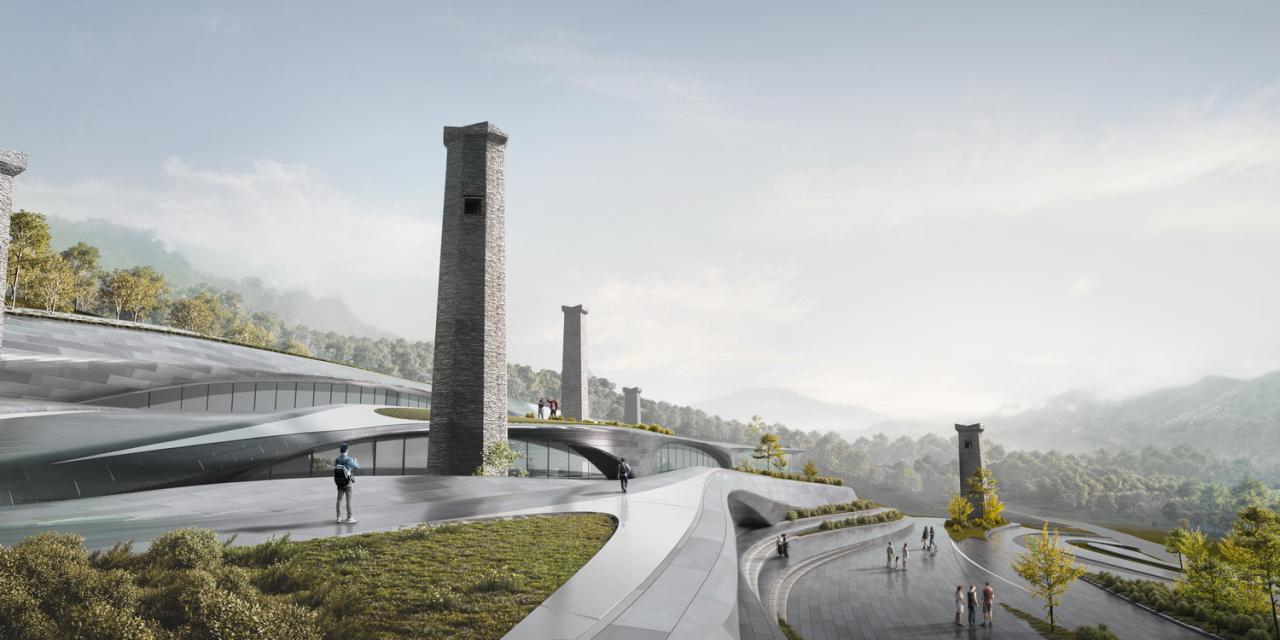 BIM建筑|藏碉石韵：四川省甘孜州丹巴县莫洛村文化综合体建筑设计 / 外行建筑