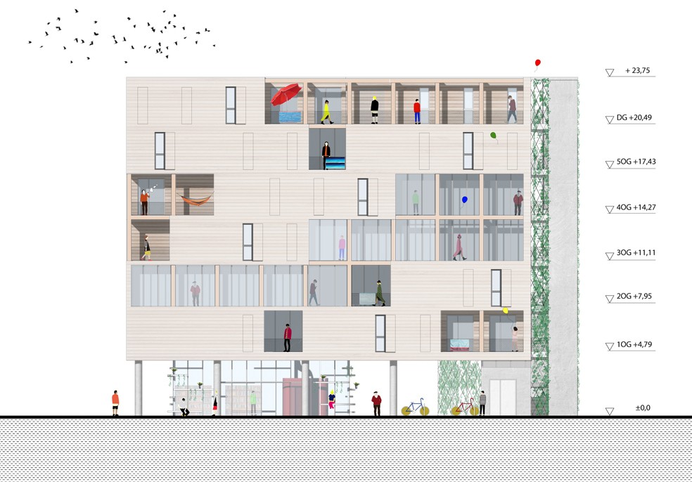 BIM建筑|滨湖论坛公寓 / heri&salli