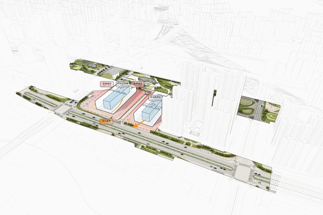 BIM建筑|长沙招商梅溪湖花园城方案首发：【二十四时·森活童行】科技生态有氧MALL / 三益中国