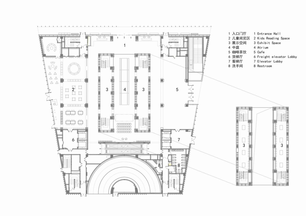 BIM建筑|徐家汇书院是魔法 / Wutopia lab