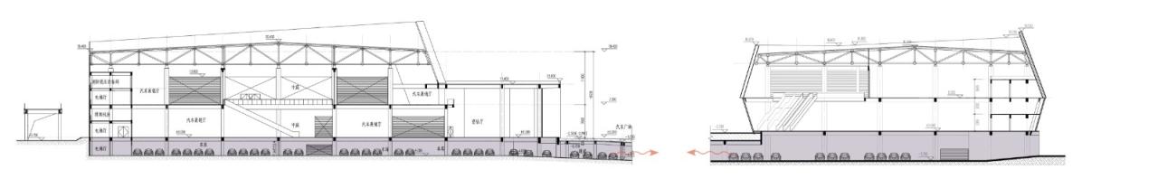 BIM建筑|自由 动感 科技：株洲汽博园交易中心一体化设计探讨 / 罗劲工作室