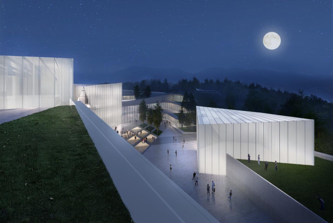 BIM建筑|深圳重点城市文化空间：龙华两心一馆 / AG汇创