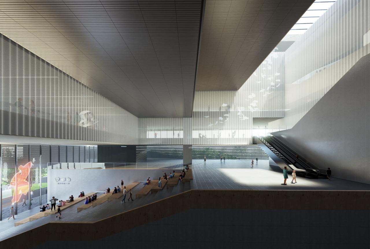 BIM建筑|深圳重点城市文化空间：龙华两心一馆 / AG汇创