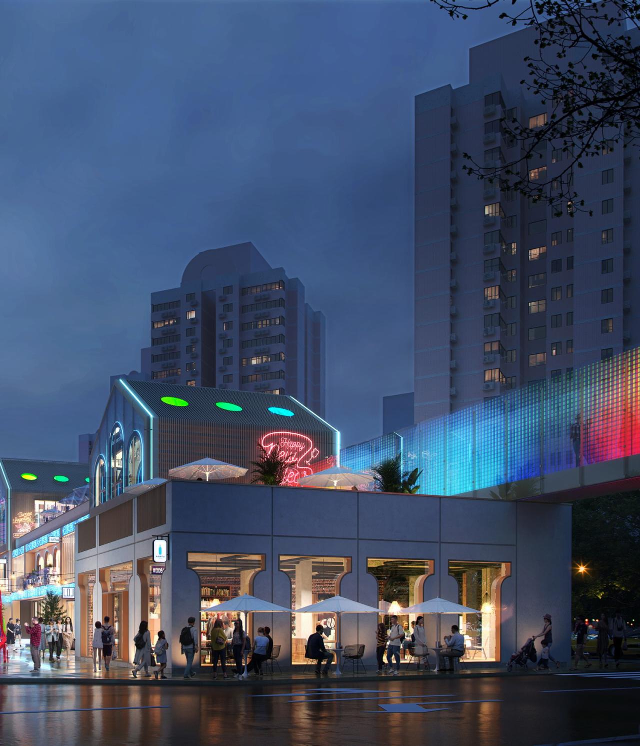 BIM建筑|DT公园西街数字孪生商街更新方案探索 / UUA建筑师事务所