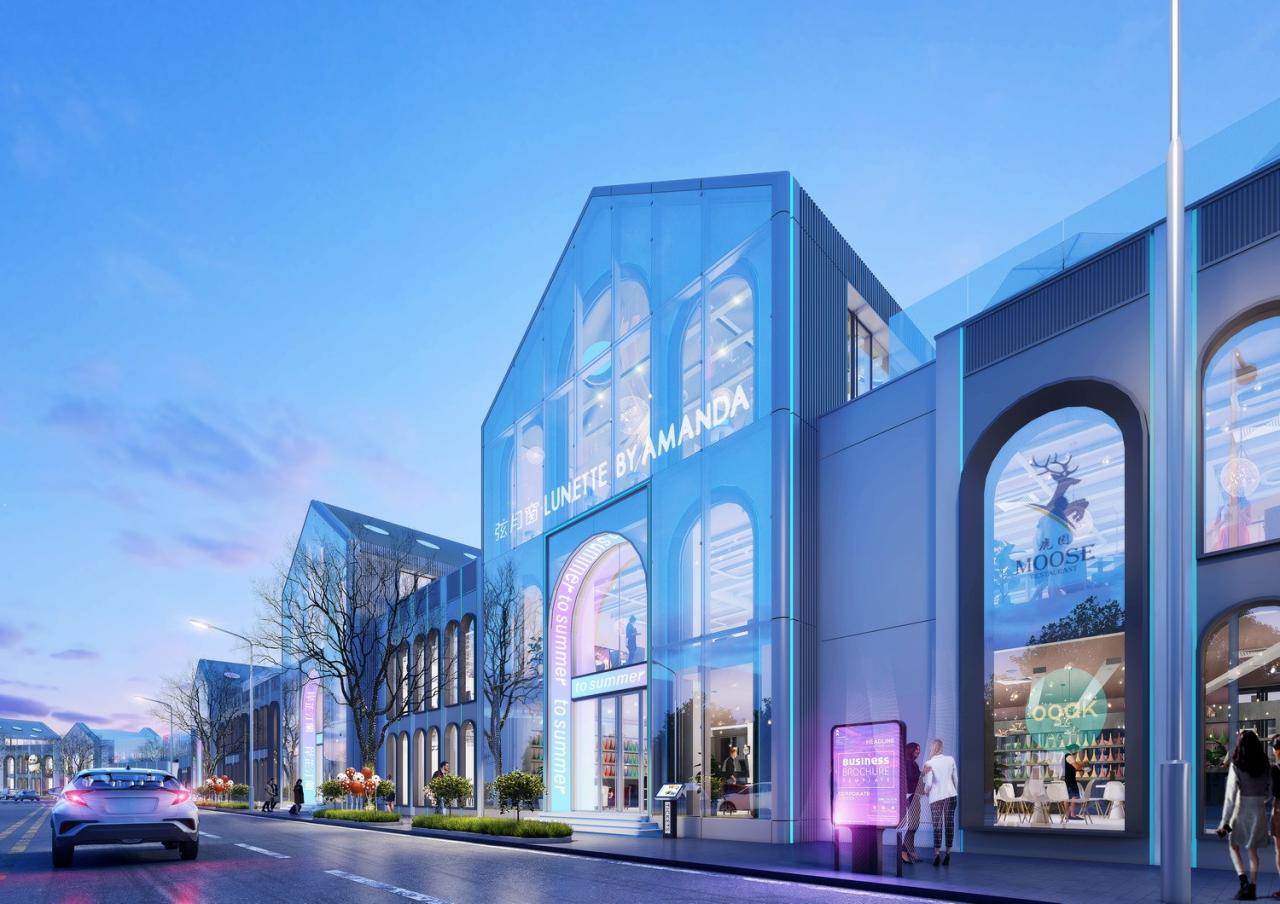 BIM建筑|DT公园西街数字孪生商街更新方案探索 / UUA建筑师事务所