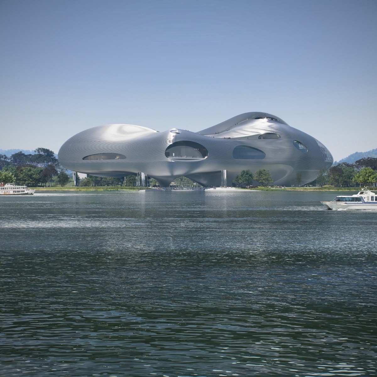 BIM建筑|以建造来修复被破坏的场地：宜昌大剧院中标深化方案 / OPEN