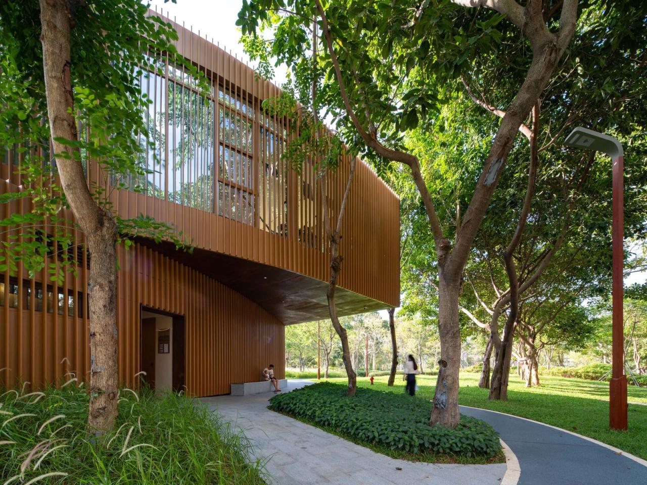 BIM建筑|大沙河生态长廊环形树屋 / 一树建筑工作室